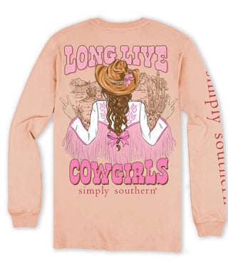 Simply Southern Long Live Cowgirls Shirt - Bray and Em Boutique