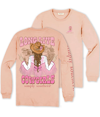 Simply Southern Long Live Cowgirls Shirt - Bray and Em Boutique