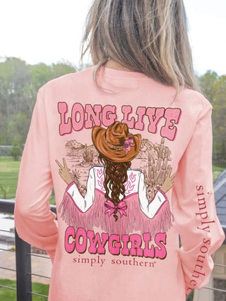 Simply Southern Long Live Cowgirls Shirt - Bray and Em Boutique