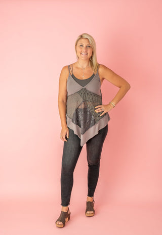 Sleek Staple Lace Tank Top - Bray and Em Boutique