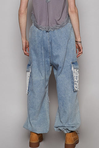 Sleek Swagger Denim Joggers - Bray and Em Boutique