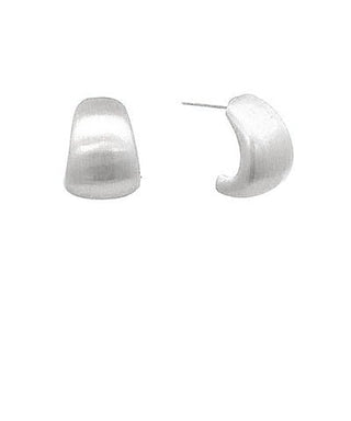 Smooth But Luxe Semi Hoop Earrings - Bray and Em Boutique