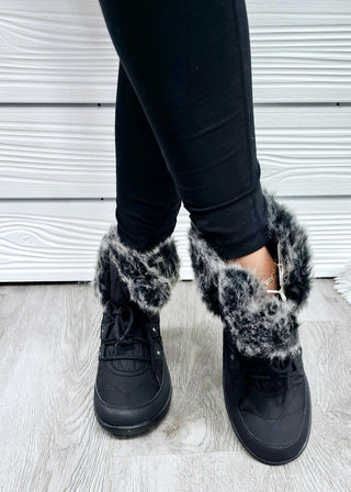 Snowflake Lace Up Boot - Bray and Em Boutique