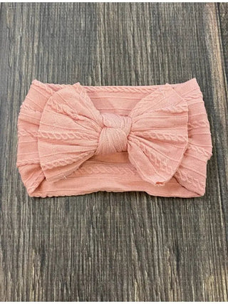 Soft Cable Knit Knot Bow Headbands - Bray and Em Boutique