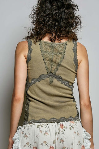 Softly Vintage Lace Tank - Bray and Em Boutique