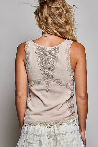 Softly Vintage Lace Tank - Bray and Em Boutique