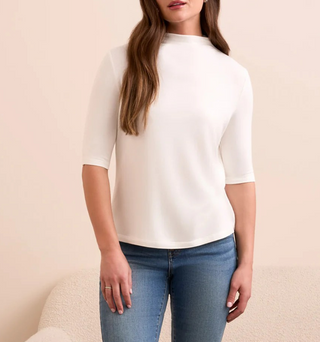 TRIBAL Crafted Look Funnel Knit Top