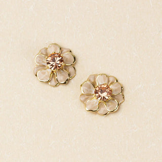 Sparkle & Shine Enamel Flower Earrings - Small - Bray and Em Boutique