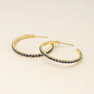 Sparkle & Shine Rhinestone Hoops - Small - Bray and Em Boutique