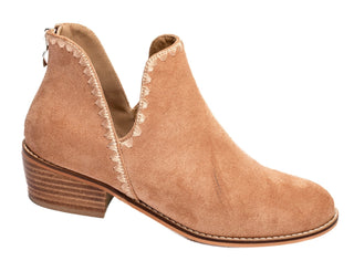 Spice It Up Bootie - Camel Faux Suede - Bray and Em Boutique