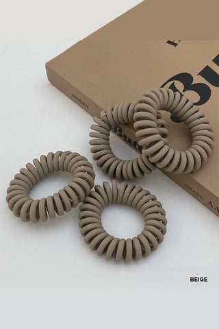Spiral Hair Ties (Set of 4) - Bray and Em Boutique