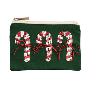 Holiday Sequin Zipper Pouches
