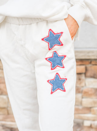 Star Spangled French Terry Joggers - Bray and Em Boutique