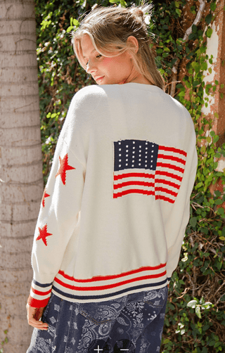 Starry Stripe Cardigan - Bray and Em Boutique