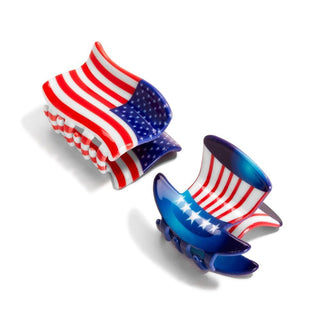 Stars & Stripes Hair Claw Clips - Bray and Em Boutique