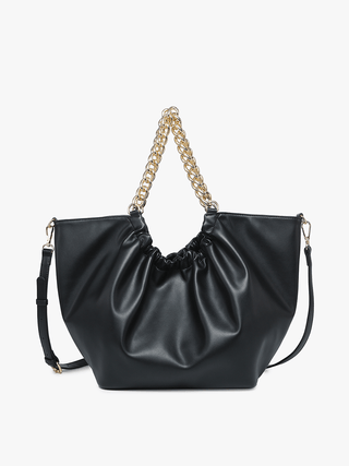 Stassi Slouchy Satchel w/ Chain - Bray and Em Boutique