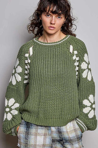 Statement Sleeve Sweater - Bray and Em Boutique