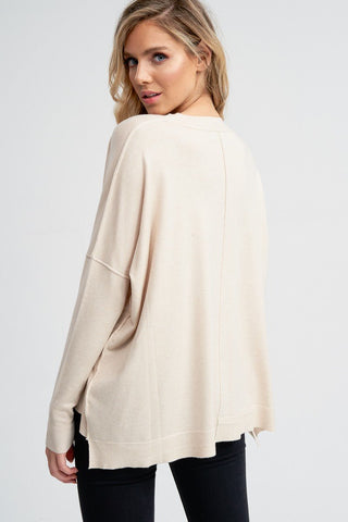 Stay In Line Everyday Sweater - Bray and Em Boutique