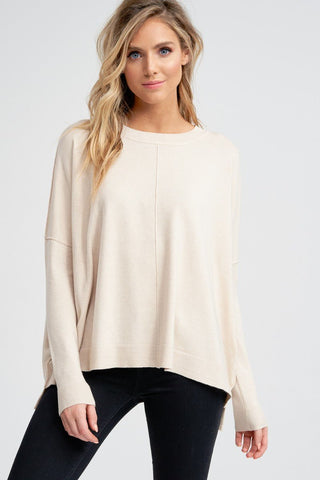 Stay In Line Everyday Sweater - Bray and Em Boutique