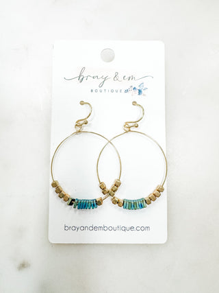 Stella Mae Bead Hoop Earrings - Bray and Em Boutique