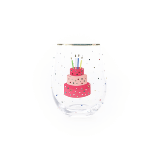 Stemless Wine Rhinestone Birthday Cake - Bray and Em Boutique