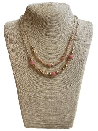 Stone and Crystal Layered Necklace - Bray and Em Boutique