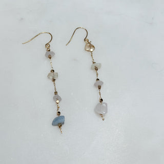 Stone Bead Dangle Earrings - Bray and Em Boutique