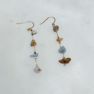 Stone Bead Dangle Earrings - Bray and Em Boutique