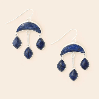 Stone Crescent Drop Earrings - Bray and Em Boutique