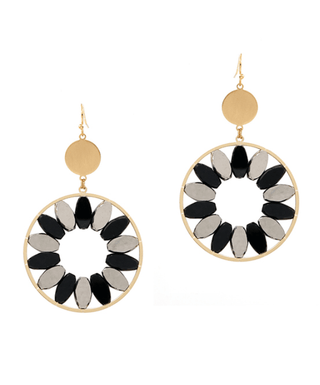 Stone Flower Earrings - Bray and Em Boutique
