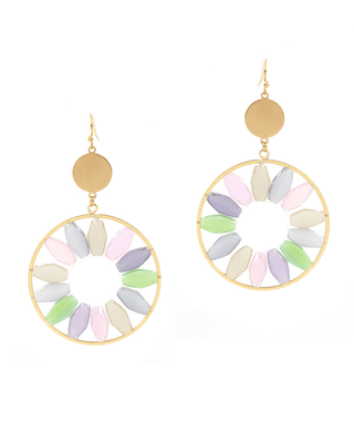 Stone Flower Earrings - Bray and Em Boutique
