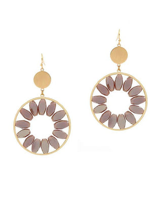 Stone Flower Earrings - Bray and Em Boutique