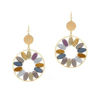 Stone Flower Earrings - Bray and Em Boutique