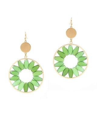 Stone Flower Earrings - Bray and Em Boutique