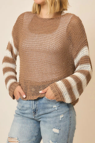 Striped Breeze Sweater - Bray and Em Boutique
