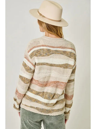 Striped Serenity Sweater - Bray and Em Boutique
