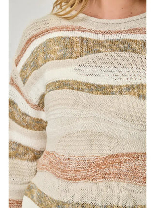 Striped Serenity Sweater - Bray and Em Boutique