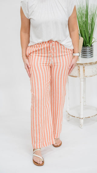 Striped Stroll Wide Leg Pants - Bray and Em Boutique