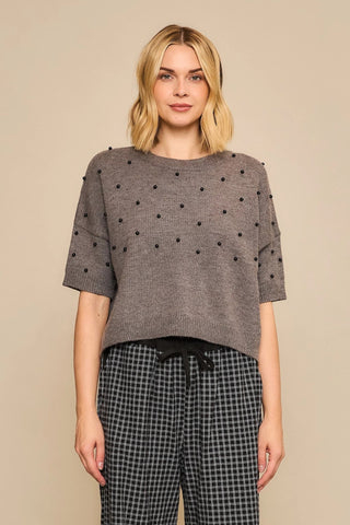 Studded Style Knit Top - Bray and Em Boutique