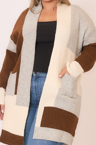Studio Bliss Colorblock Cardigan - Bray and Em Boutique