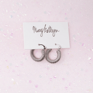 Stunning Grace Textured Hoops - Bray and Em Boutique