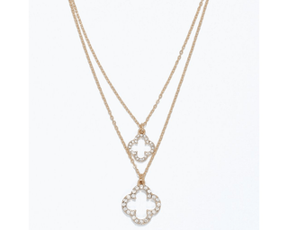 Style Celebration Double Clover Necklace - Bray and Em Boutique