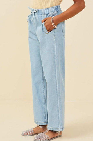 Style Nook Wide Leg Denim Girls Pants - Bray and Em Boutique