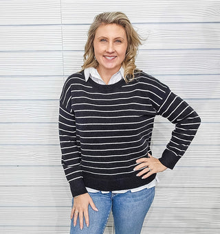Style Refresh Stripe Sweater - Bray and Em Boutique