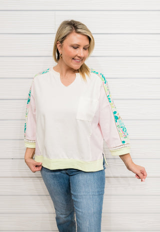 Style Scene Floral Sleeve Top - Bray and Em Boutique