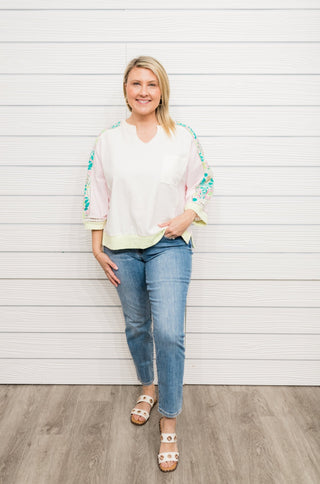 Style Scene Floral Sleeve Top - Bray and Em Boutique