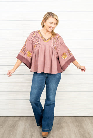 Stylish Envision Embroidered Top - Bray and Em Boutique