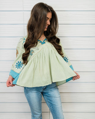 Stylish Envision Embroidered Top - Bray and Em Boutique