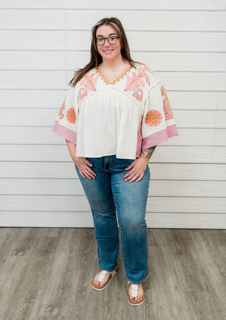 Stylish Envision Embroidered Top - Bray and Em Boutique