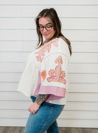 Stylish Envision Embroidered Top - Bray and Em Boutique